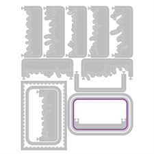 Sizzix Thinlits By 49 & Market - Snap and Swap / Postage Label